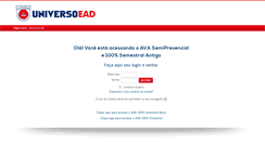 Desktop Screenshot of ead.universo.edu.br